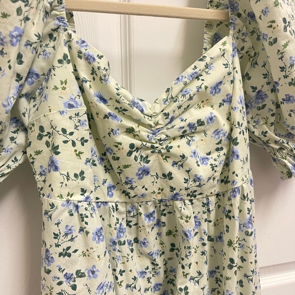Abercrombie & Fitch Green Floral Midi Dress - Picture 4 of 13